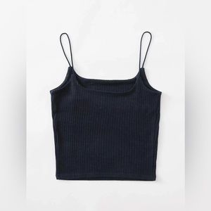 SHEIN Solid Rib-Knit Cami Top Size XL